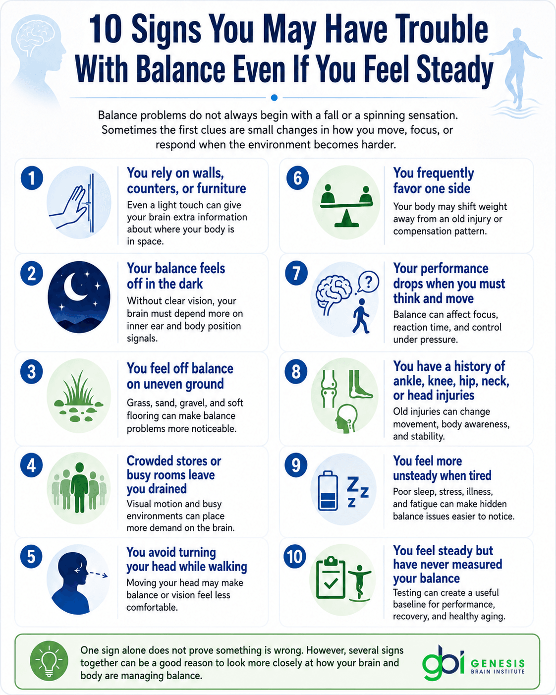 Signs You May Have Trouble With Balance