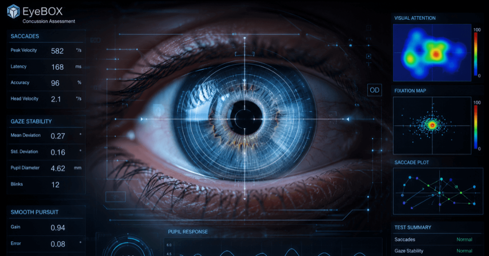 EyeBox Concussion Eye Test tool