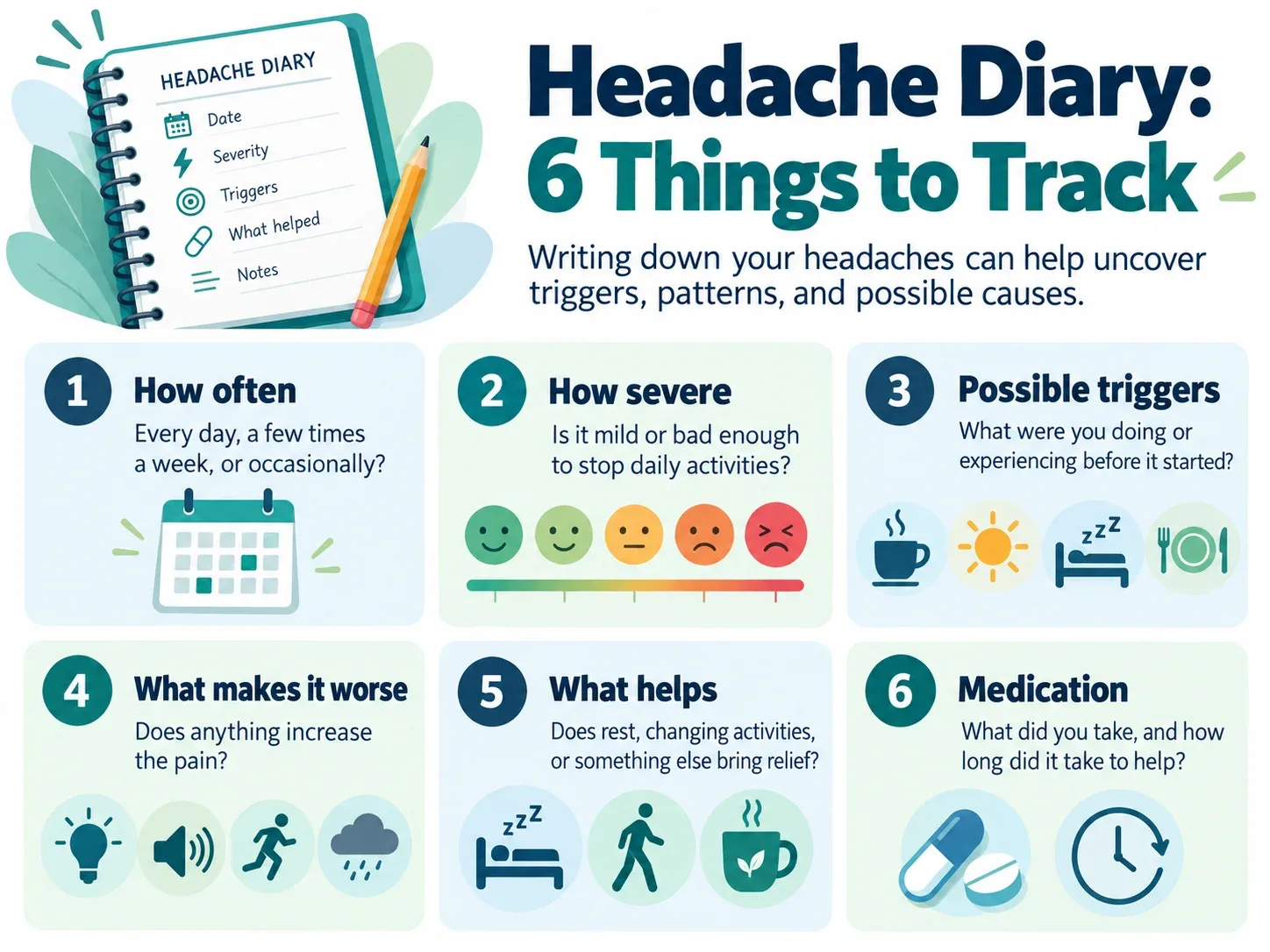 tracking headaches journal